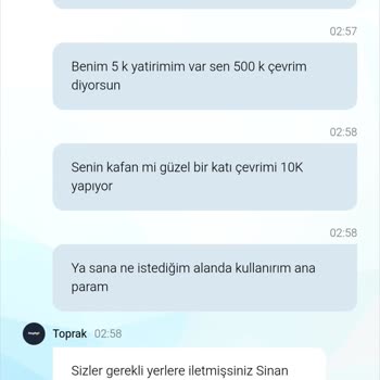 Kazancımın Ödenmemesi Ve Haksız Çevrim Şartları