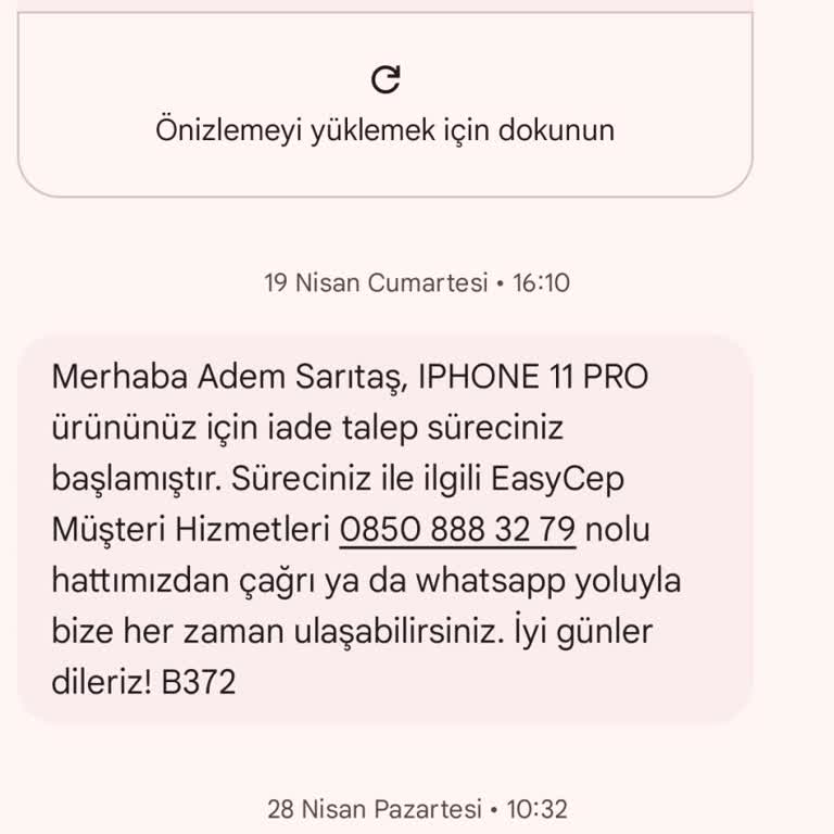 EasyCep İade Sürecinde Param Hala Yatırılmadı, Mağdur Edildim