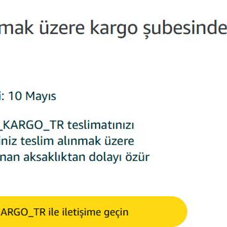 Amazon Kargo Teslimatında Mağduriyet Ve Müşteri Hizmetleriyle Çözümsüzlük