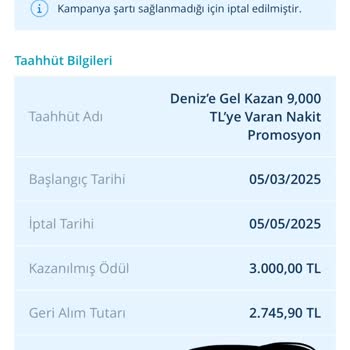 Kampanya Promosyonu Haksız İptal Edildi, Müşteri Hizmeti Yetersiz Kaldı