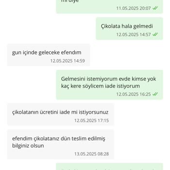 Anneler Günü Siparişim Eksik Teslim Edildi, Destek Yetersiz Kaldı