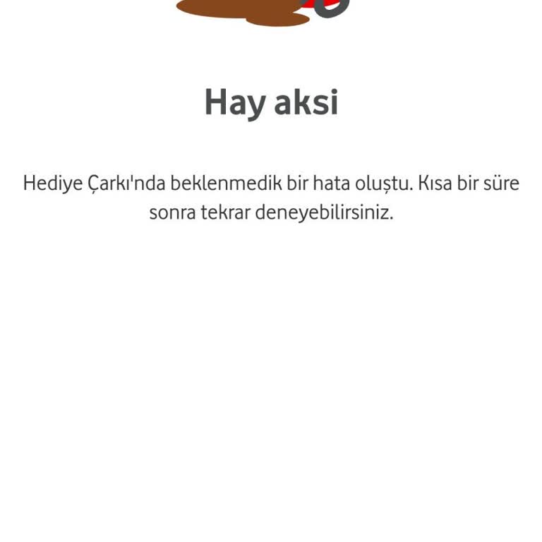 Vodafone Yanımda Uygulamasında Sürekli Hata Ve Çark Sorunu