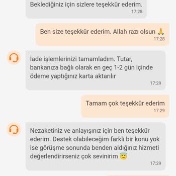 İptal Edilen Siparişin Ücret İadesi Yapılmadı, Burs Param Gitti