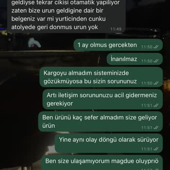 İptal Edilen Siparişin Ücreti İade Edilmedi