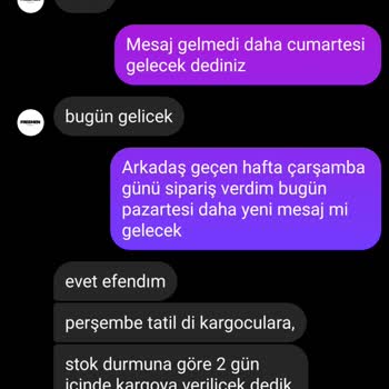Sipariş Gönderilmedi, Müşteri Hizmetleri Yanıt Vermiyor