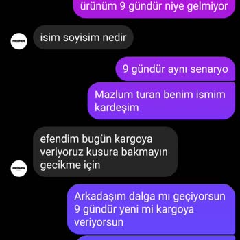 Sipariş Gönderilmedi, Müşteri Hizmetleri Yanıt Vermiyor