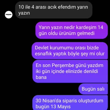 Sipariş Gönderilmedi, Müşteri Hizmetleri Yanıt Vermiyor