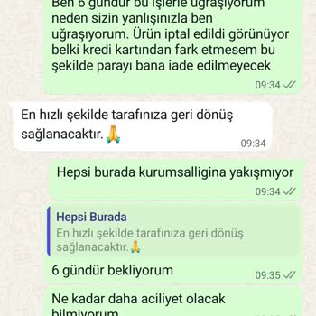 İptal Edilen Siparişin Para İadesi 8 Gündür Yapılmadı, Fatura Sorunu Yaşıyorum