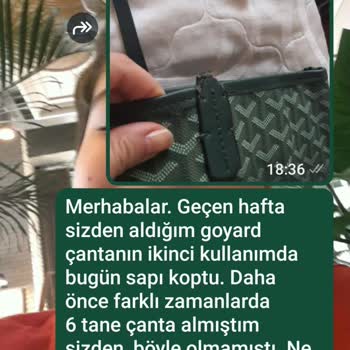 Aldığım Goyard Çantanın Sapı Koptu, Mesajlarıma Dönülmüyor