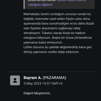 Sepette Vaat Edilen İndirim Yapılmadı Fiyat Daha Da Arttı Müşteri Hizmetleri Geçiştirdi