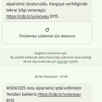 Sipariş Teslim Edilmedi, Para İadesi De Yapılmadı: Mağduriyet Yaşıyorum