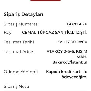 İpragaz Siparişim Belirtilen Sürede Teslim Edilmedi