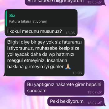Aldığım Ürün Eksik Ve Kusurlu, Fatura Gönderilmedi, İade Kabul Edilmedi!
