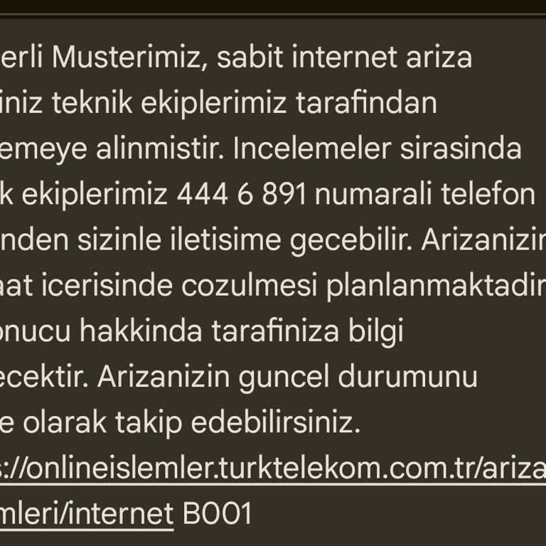 Uzun Süredir Çözülemeyen İnternet Arızası Ve Hizmet İadesi Talebi