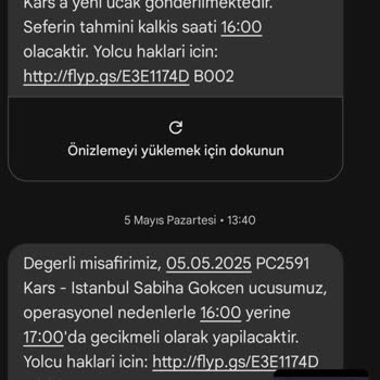 Pegasus Uçak Arızası Sonrası 8 Saatlik Rötar Ve Tazminat Talebime Dönüş Yapılmıyor
