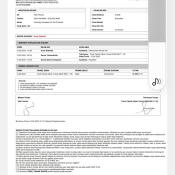 Yetkili Servis Olduğunu İddia Eden Kişiden Aldatıcı Tamir Ve Yüksek Ücret
