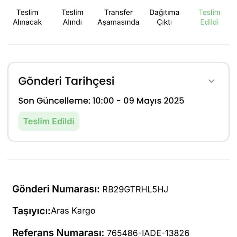 İade Edilen Pantolonun Ücreti Hala Yatırılmadı Ve Bilgilendirme Yapılmadı