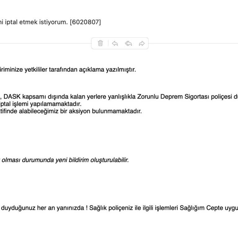 DASK Poliçesi İptali İçin Müşteri Hizmetlerine Ulaşılamıyor, Zorunlu Yenileme Dayatması