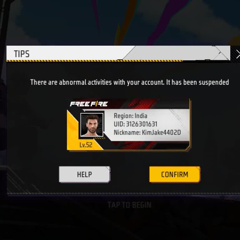 Garena Wrongfully Suspended My Free Fire Account, Please Unban