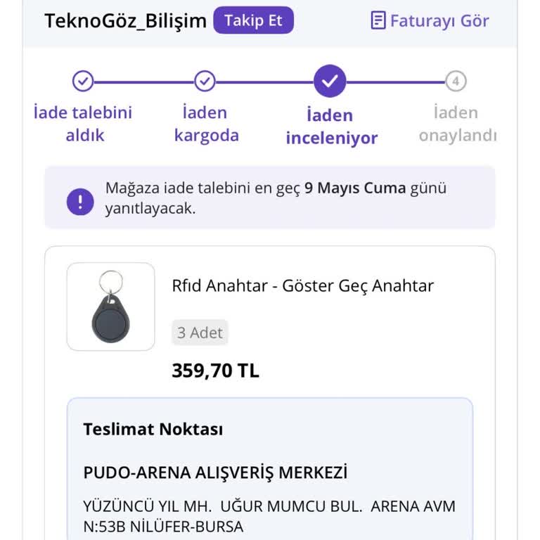 Kurumsal Fatura İle Alınan Üründe İade Faturası Engeline Takıldım Para İadesi Yapılmıyor