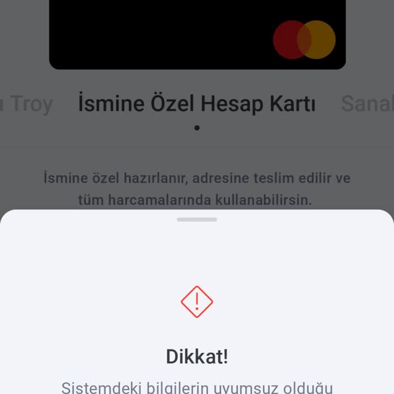 Hadi Kart Limit Yükseltme Sorunu Ve Sistemde Bilgiler Uyumsuz Hatası