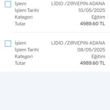 Bilgim Dışında Yapılan Yüksek Tutarli Sanal Kart İşlemleri İçin İtirazım Var