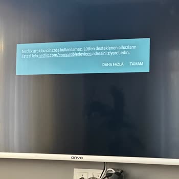 Onvo Televizyonda Netflix Uygulaması Çalışmıyor Ve Hata Veriyor