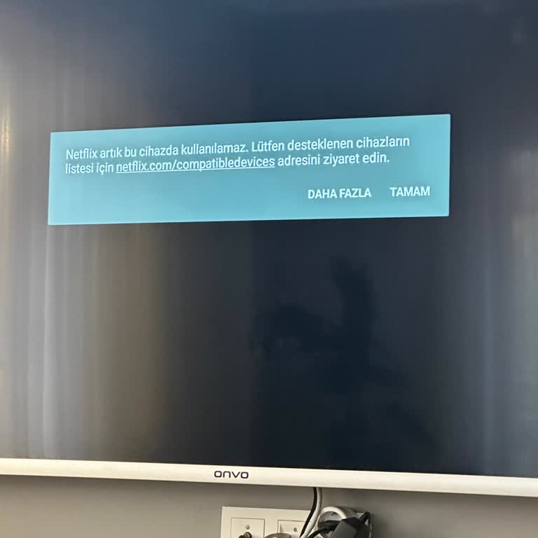 Onvo Televizyonda Netflix Uygulaması Çalışmıyor Ve Hata Veriyor