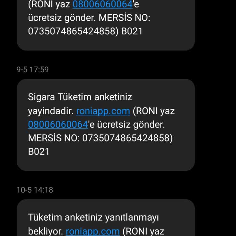Engellenemeyen SMS'ler Yüzünden Mağduriyet Yaşıyorum