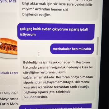 Getir Siparişim Gecikti İptal Hakkım Engellendi
