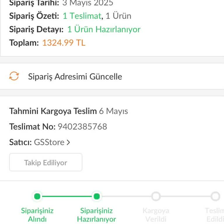 Sipariş Verdiğim Ürün Zamanında Kargoya Verilmedi, Mağdur Edildim