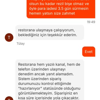Siparişim 2 Saatte Gelmedi, Müşteri Hizmetleri Çözüm Sunmadı