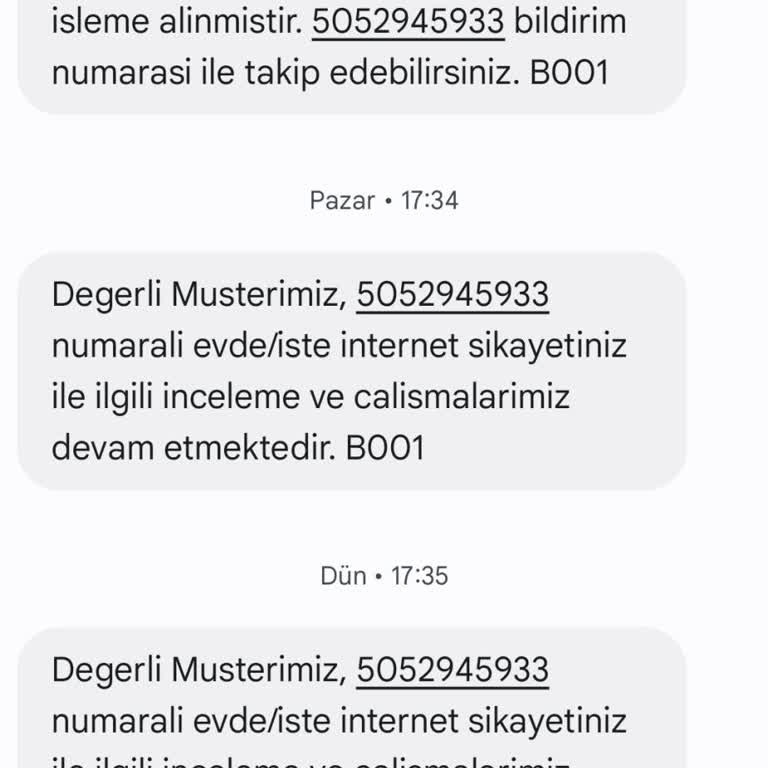 Onayım Olmadan İnternet Paketimin Yükseltilmesi Ve Bilgi Verilmemesi