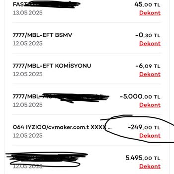 CV Maker Kısa Sürede Yüksek Tutar Kesintisi Ve Toplu Mağduriyet