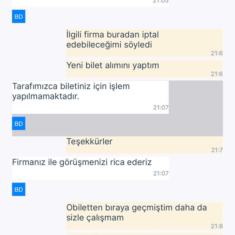 Bilet İptalinde Arada Kalmak Ve Çözüm Bulamamak