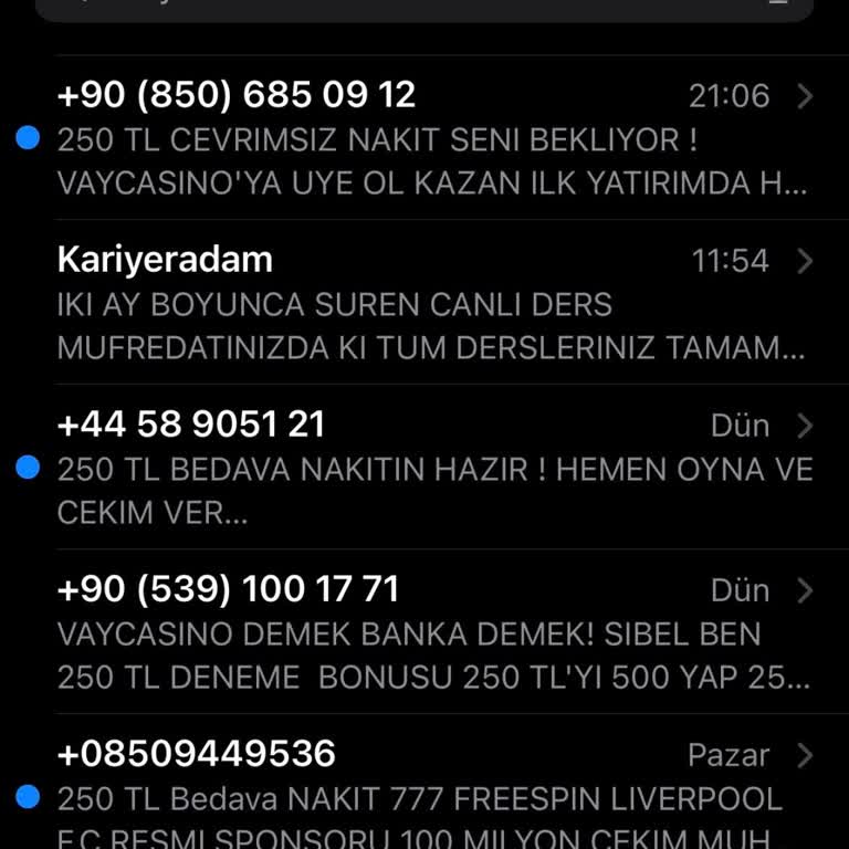 Kariyer Adam Kayıtlarımın Silinmesini ve Mesajların Sonlandırılmasını İstiyorum