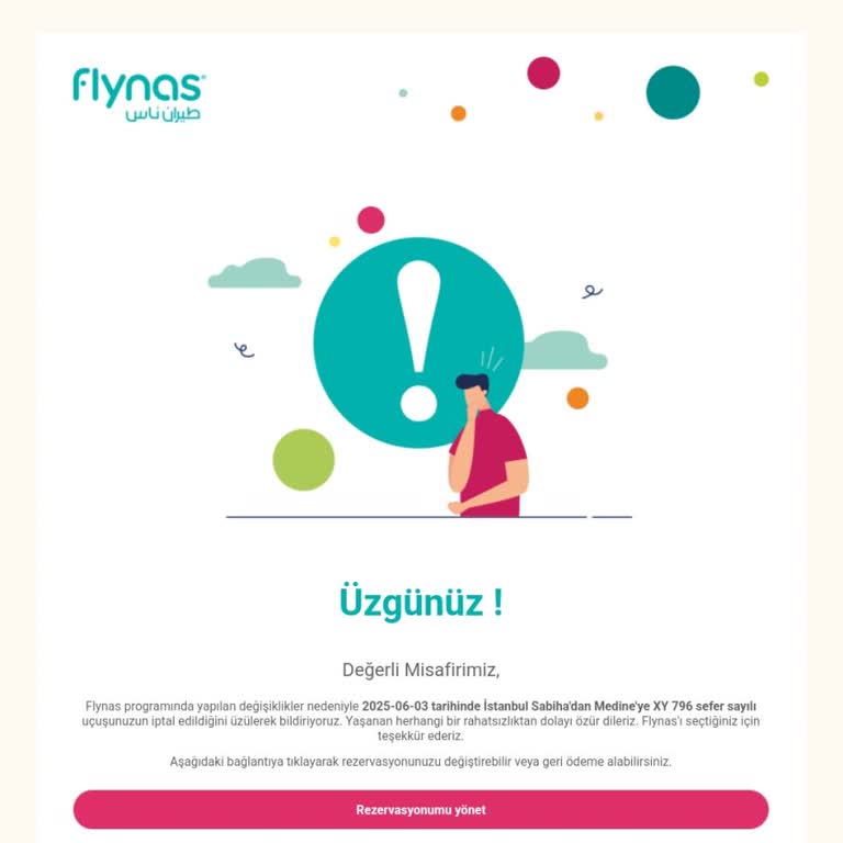Uçuş İptali Sonrası Yetersiz Bilgilendirme Ve Destek