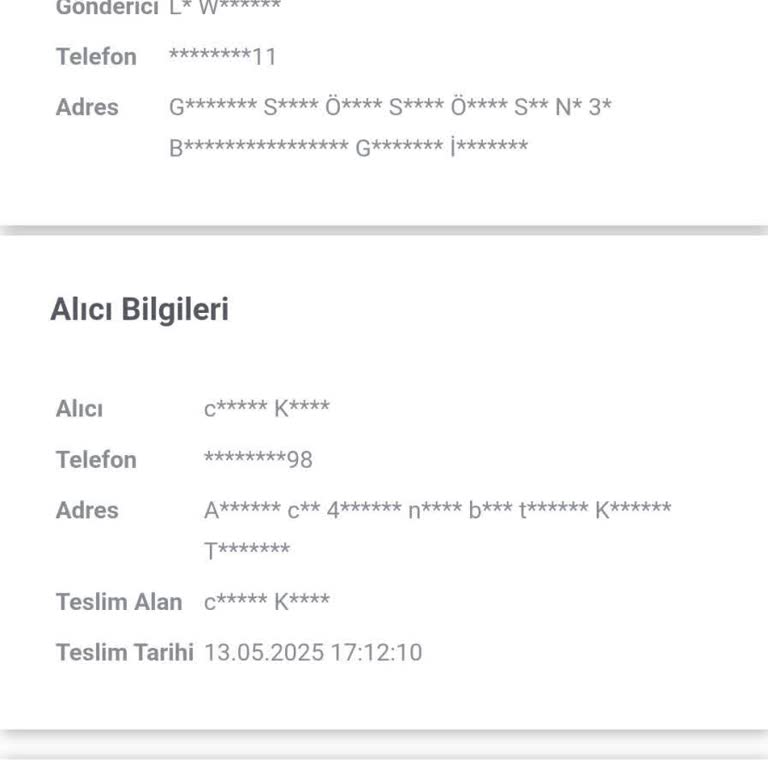 Teslim Edilmediği Halde Teslim Edildi Görünen Siparişimle İlgili Hayal Kırıklığı