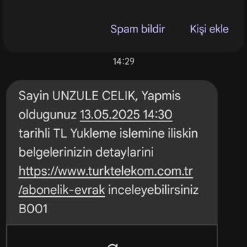 Bimcell TL Yüklemesi Yapılmadı, Mağduriyetim Giderilmiyor