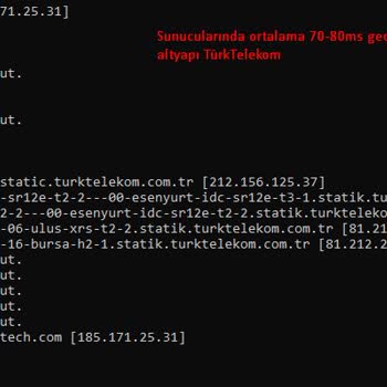 Türk Telekom Altyapısında Oyunlarda Yüksek Gecikme Sorunu