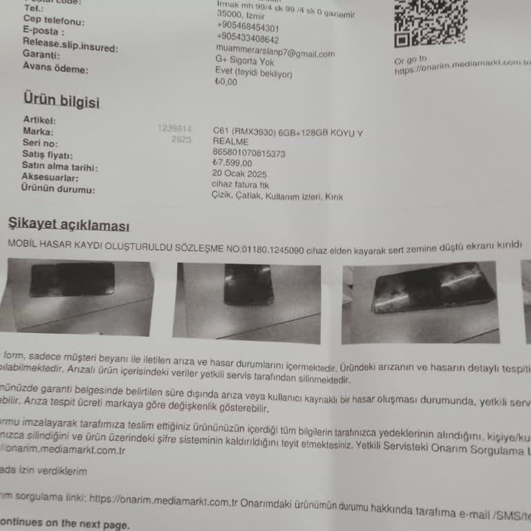 Media Markt Kasko Hizmeti Ve Eksik Bilgilendirme Mağduriyeti