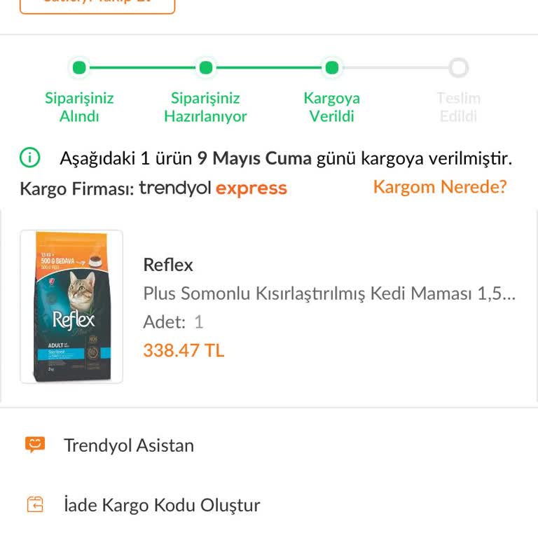 Trendyol Express Kargo Teslimatında Gecikme Ve Yetersiz Destek