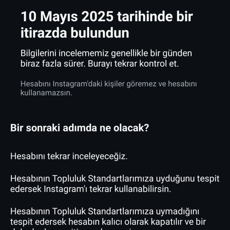 Instagram Hesabım Haksız Yere Askıya Alındı, İtirazlarıma Cevap Verilmiyor