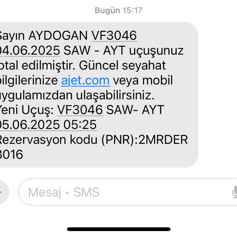 Ajet'ten Onaysız Bilet İptali Ve Koltuk Değişikliği Mağduriyeti