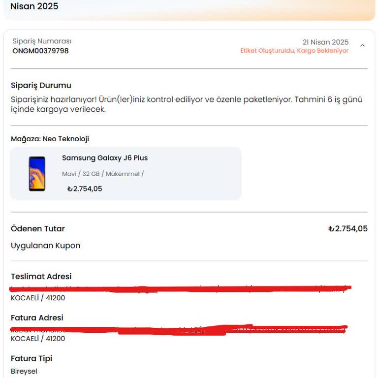Sipariş İptali Ve Para İadesinde Gecikme Yaşadım