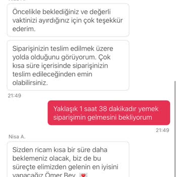Siparişim Saatlerce Gelmedi, Sonunda İptal Edildi