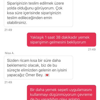 Siparişim Saatlerce Gelmedi, Sonunda İptal Edildi