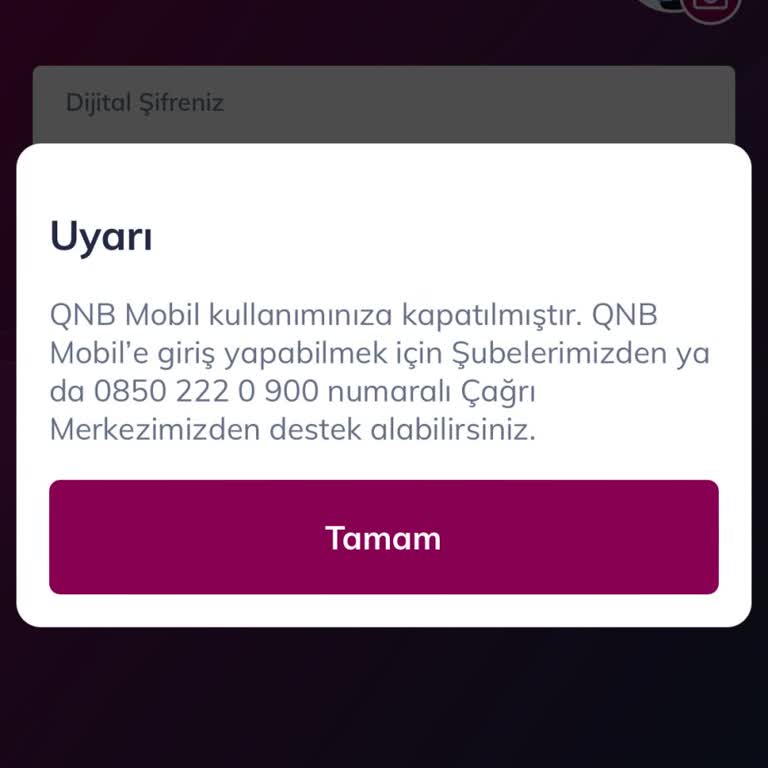 QNB Uygulamasına Erişim Engeli Ve Haksız Faiz Uygulaması Mağduriyeti