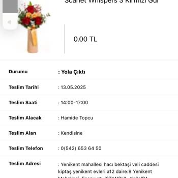 Çiçek Siparişimde Teslimat Ve Ürün Sorunları Yaşadım