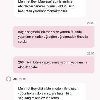 Canlı Destek Yanlış Bilgi Verdi, Kazancım Ödenmedi